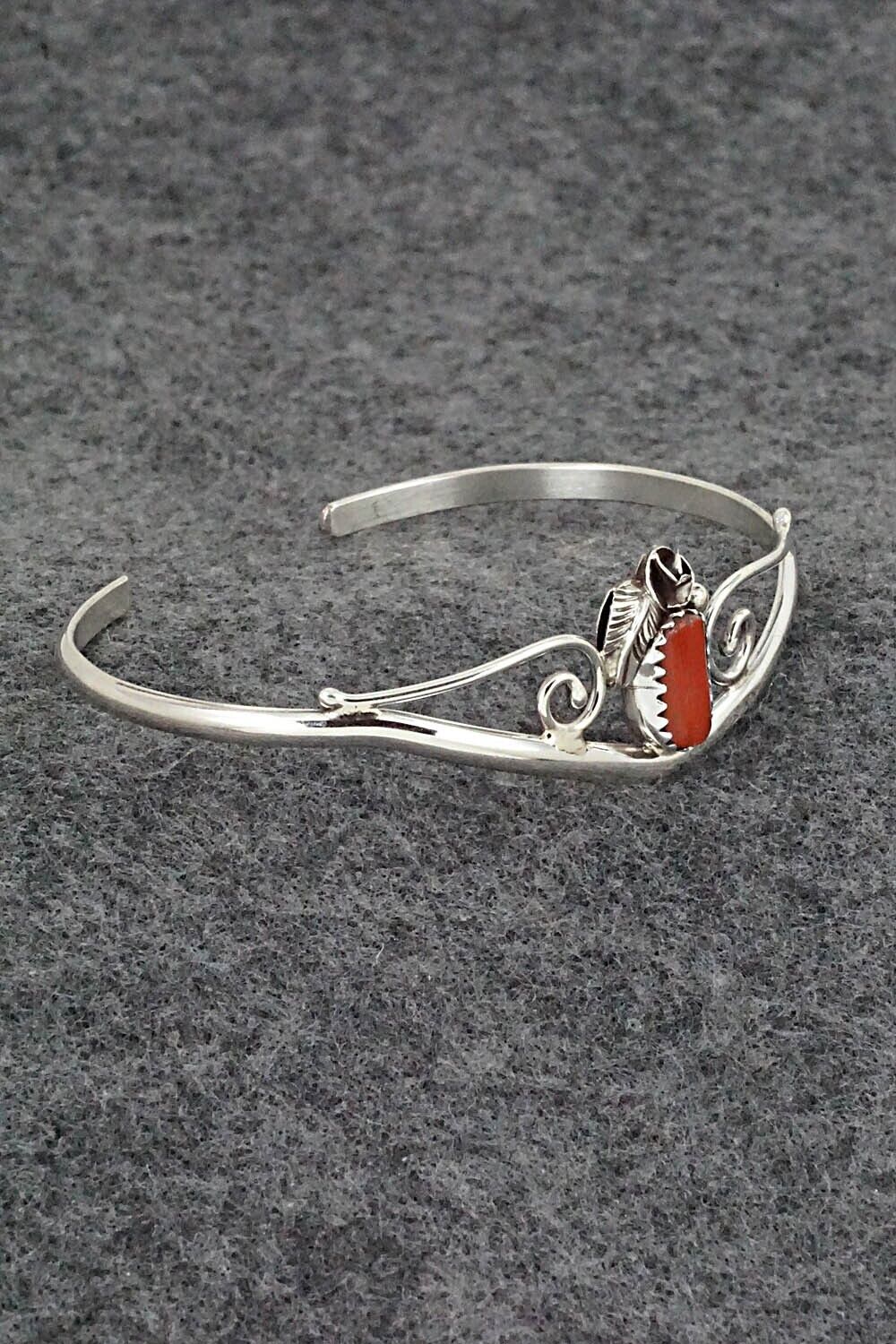Coral & Sterling Silver Bracelet - Max Calladitto