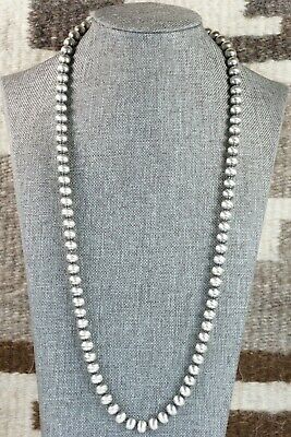 Navajo Sterling Silver Pearl Necklace - Jan Mariano