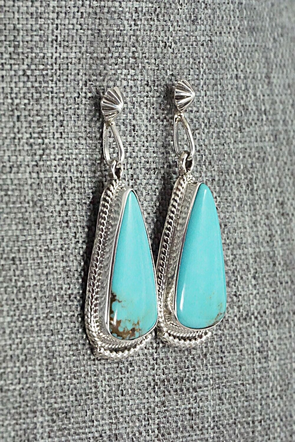 Turquoise and Sterling Silver Earrings - Sharon McCarthy