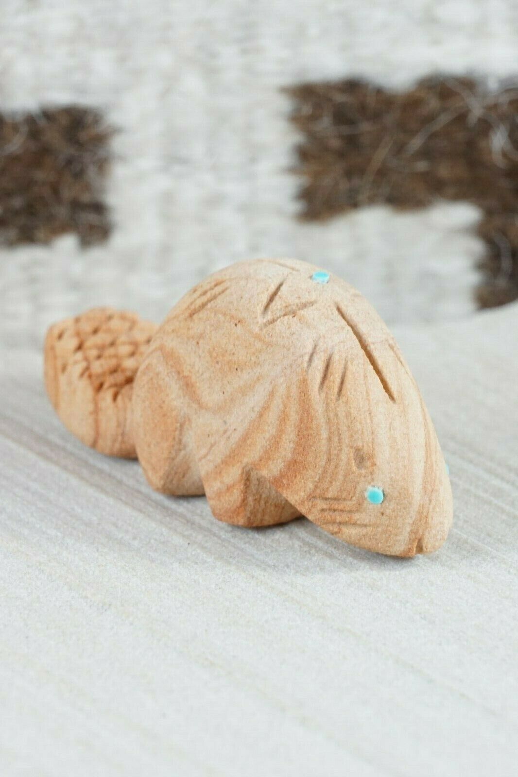 Beaver Zuni Fetish Carving - Brandon Phillips - High Lonesome Trading