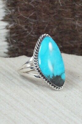Turquoise & Sterling Silver Ring - Tom Dinesto - Size 6.75