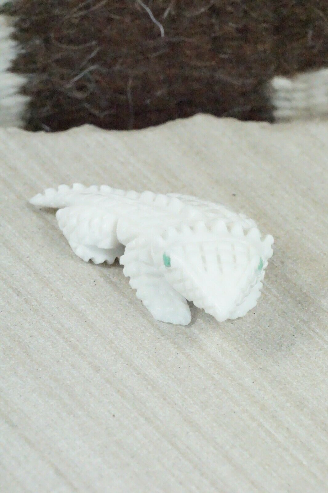 Horned Toad Zuni Fetish Carving - Jonas Hustito