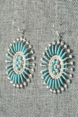 Turquoise & Sterling Silver Earrings - Iva Booqua
