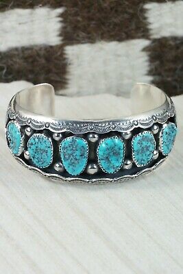 Navajo Turquoise & Sterling Silver Bracelet - Wilbert Muskett Sr.
