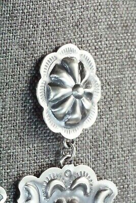 Sterling Silver Earrings - Tim Yazzie - High Lonesome Trading