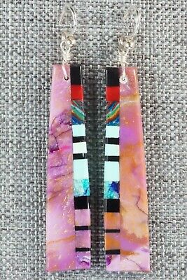 Multi Stone & Sterling Silver Earrings - Ronald Chavez