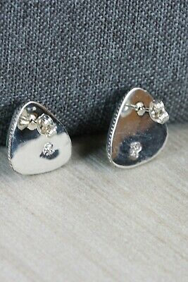 Turquoise & Sterling Silver Earrings - Judy Largo - Navajo