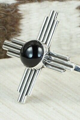 Onyx & Sterling Silver Zia Bracelet - Thomas Valencia