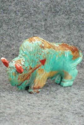 Buffalo Zuni Fetish Carving - Andres Quandelacy