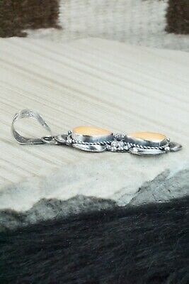 Spiny Oyster & Sterling Silver Pendant - Jeff James Jr.