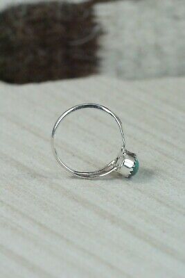 Turquoise and Sterling Silver Ring - Robert Martinez - Size 6