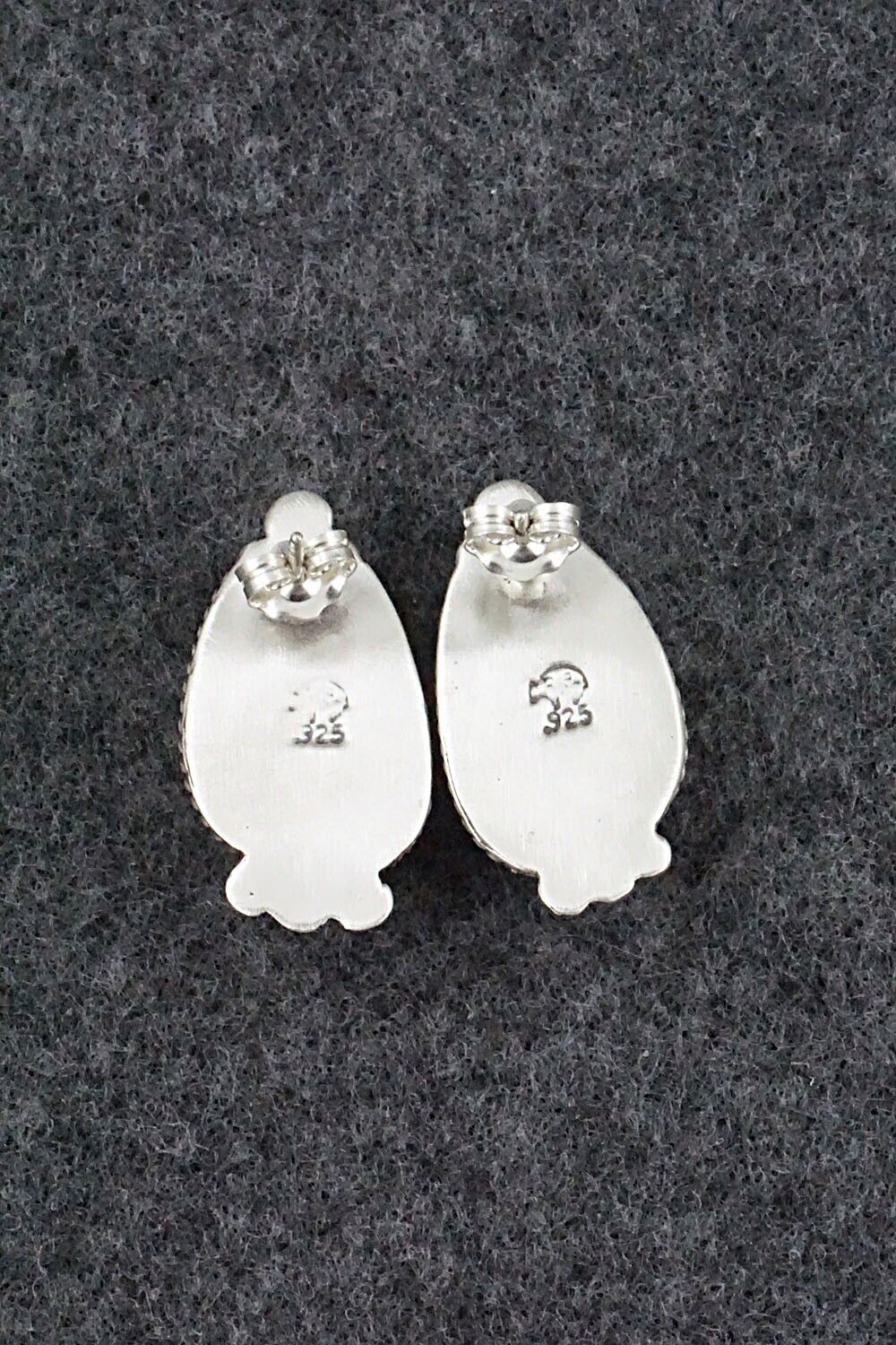 White Buffalo & Sterling Silver Earrings - Sheena Jack