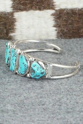 Turquoise and Sterling Silver Bracelet - Pricilla Reeder