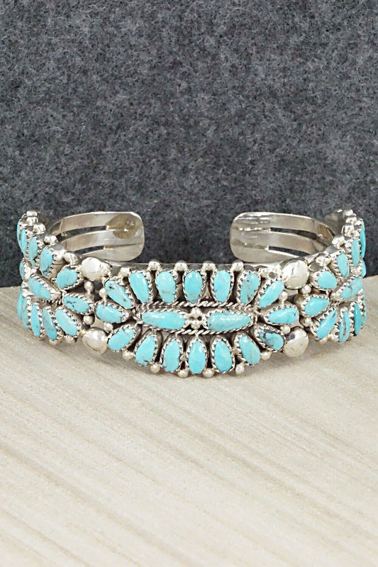 Turquoise & Sterling Silver Bracelet - Jaz Wilson