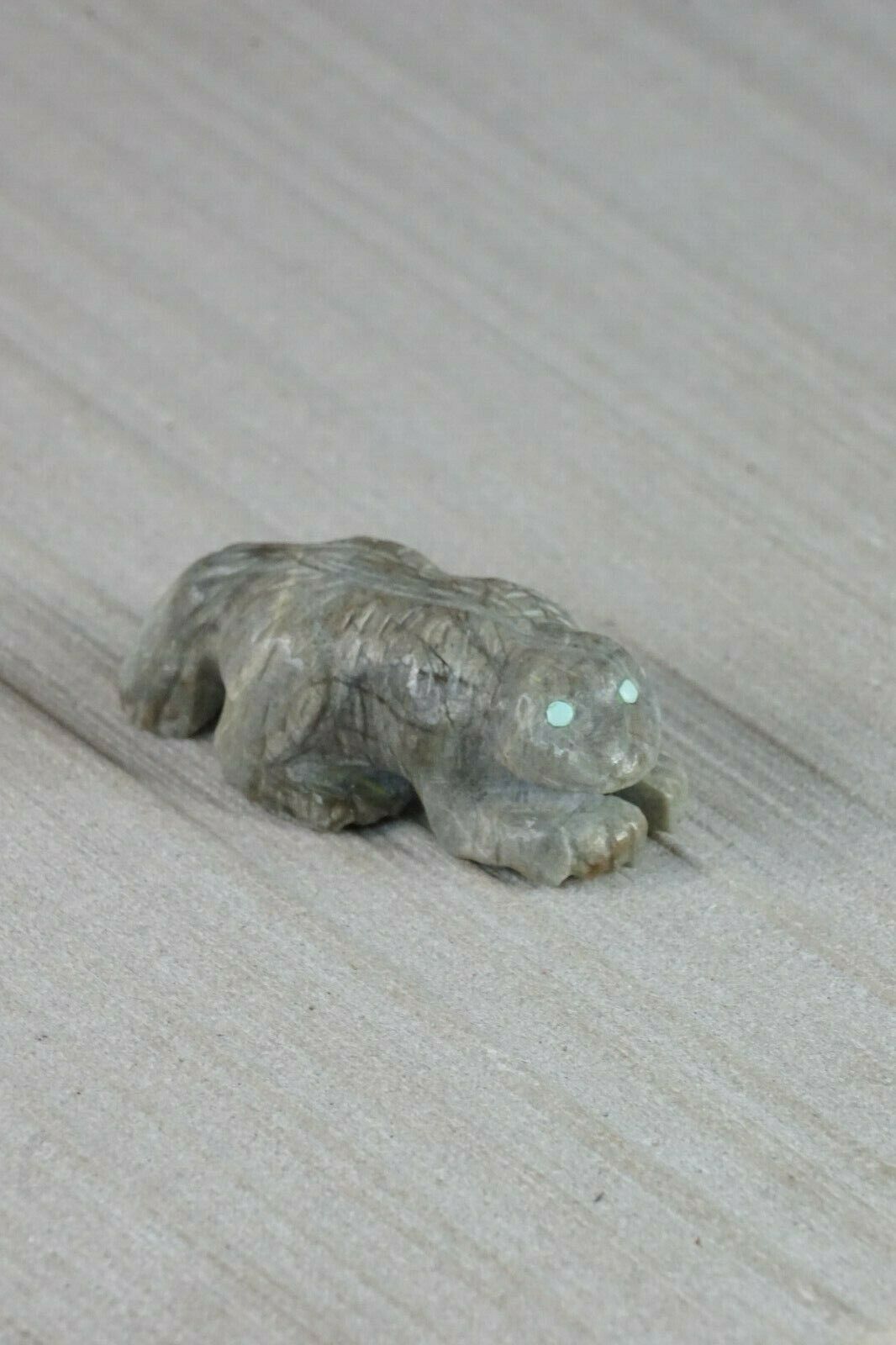 Badger Zuni Fetish Carving - Matthias Hustito - High Lonesome Trading