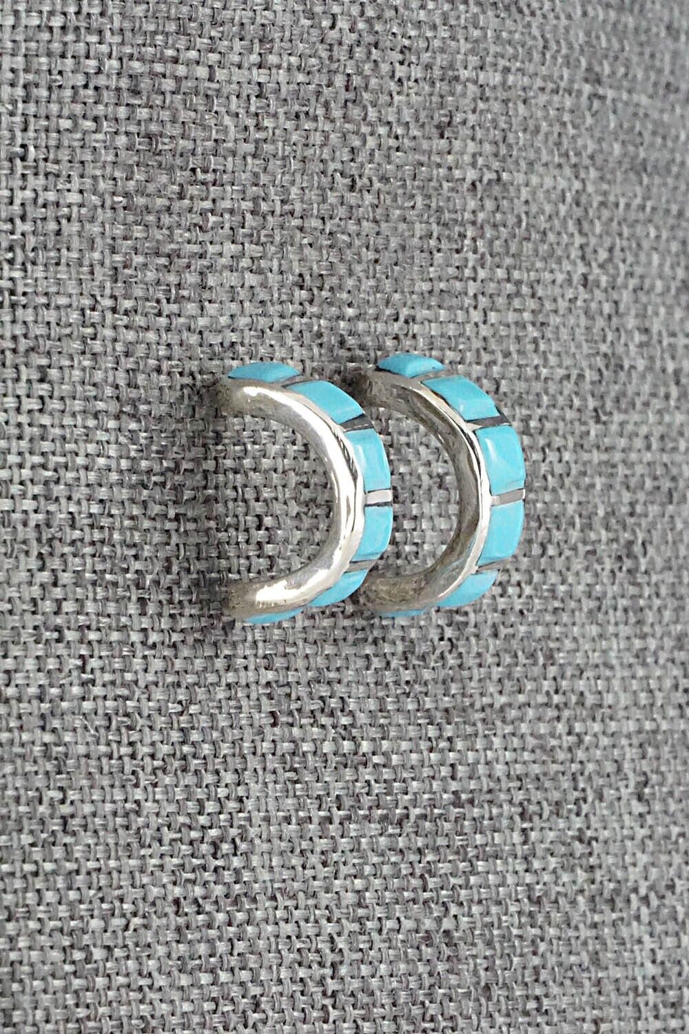 Turquoise & Sterling Silver Earrings - Glennetta Luna