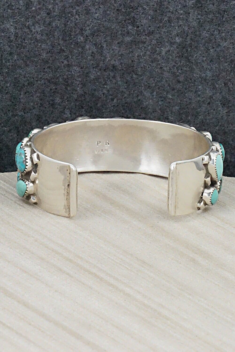 Turquoise & Sterling Silver Bracelet - Priscilla Reeder