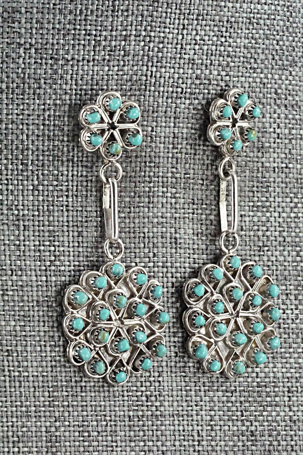 Turquoise & Sterling Silver Earrings - Jesse Johnson