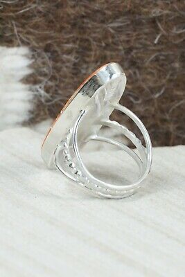 Spiny Oyster & Sterling Silver Ring - Harold Smith - Size 5.75