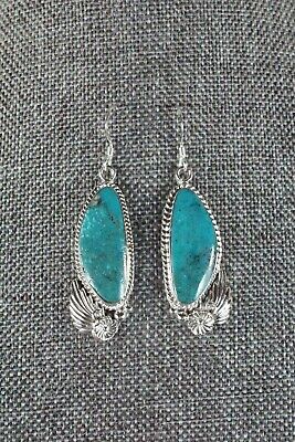 Navajo Turquoise and Sterling Silver Earrings - Sadie Jim