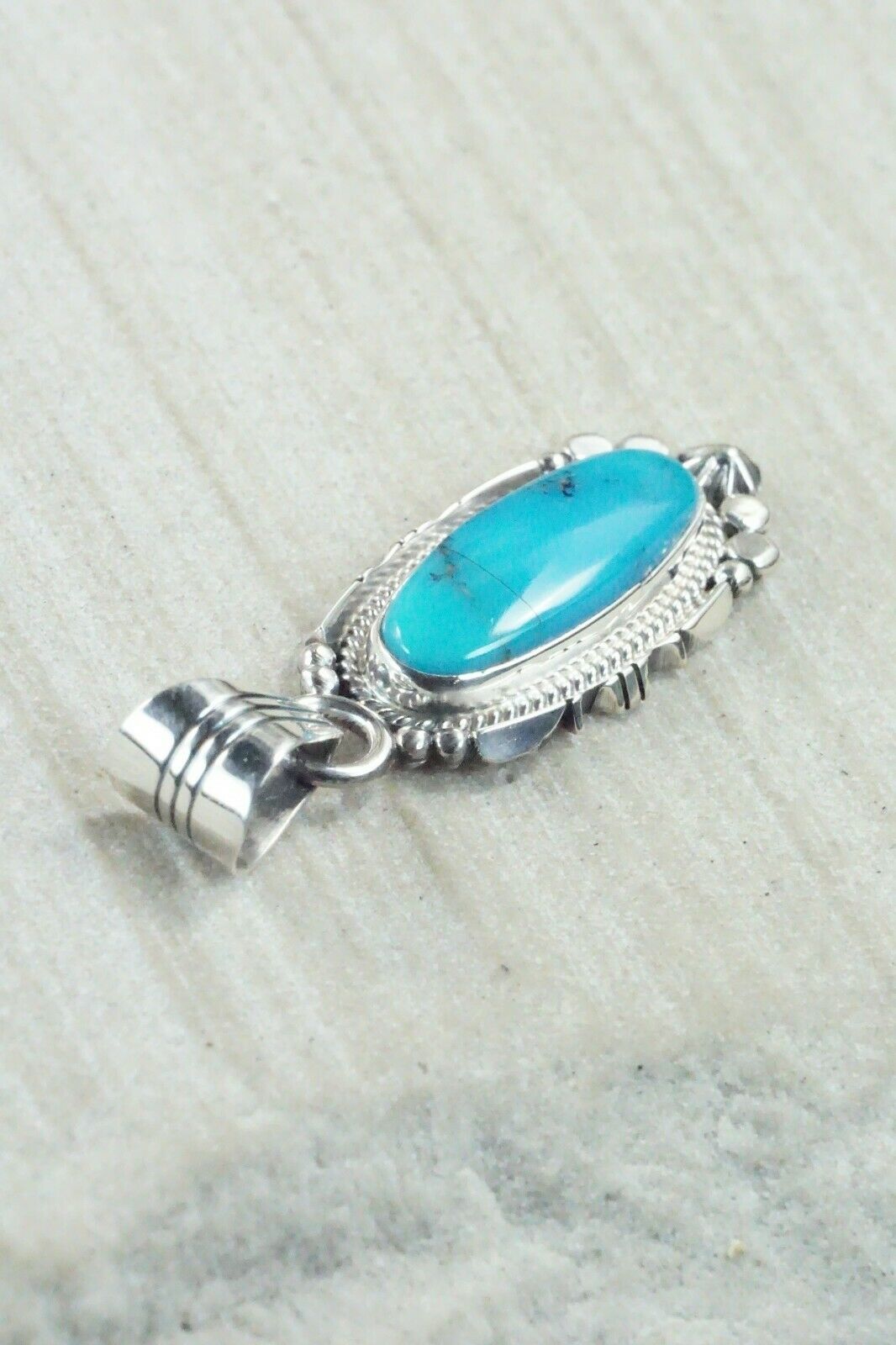 Turquoise & Sterling Silver Pendant - Daniel Benally