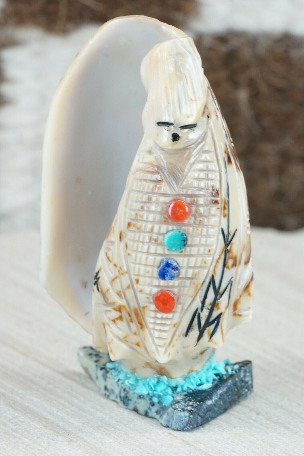 Corn Maiden Zuni Fetish Carving - Gloria Chattin