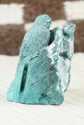 Parrots Zuni Fetish Carving - Colin Weeka