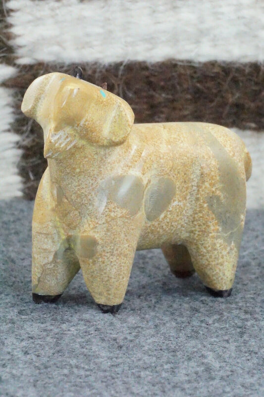 Goat Zuni Fetish Carving - Enrike Leekya