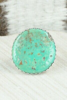 Turquoise & Sterling Silver Ring - Lyle Piaso - Size 10