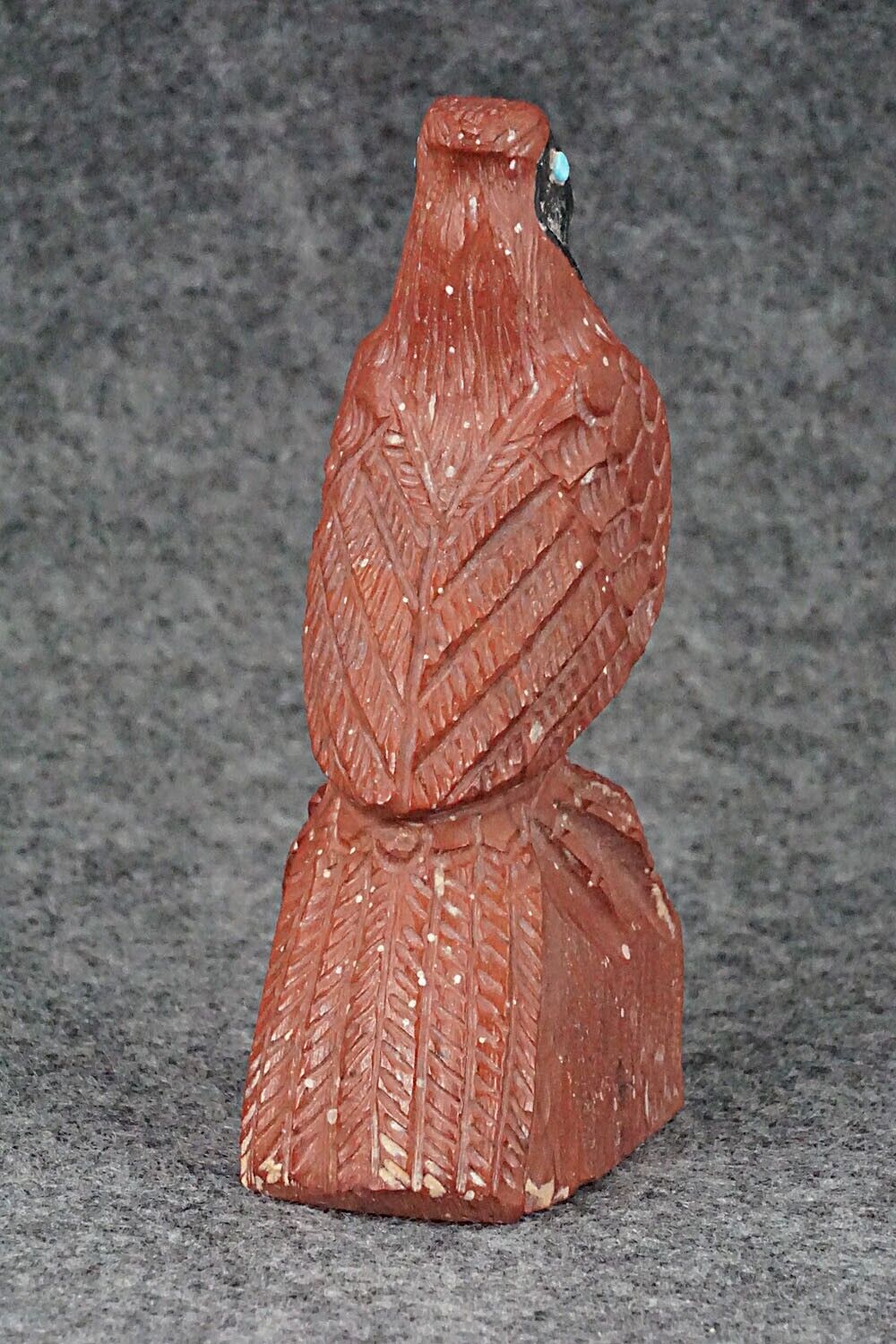 Cardinal Bird Zuni Fetish Carving - Derrick Kaamasee