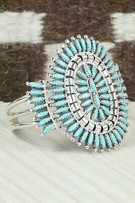 Zuni Turquoise & Sterling Silver Bracelet - Nathaniel Nez