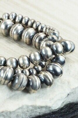 Sterling Silver Navajo Pearl Link Bracelet
