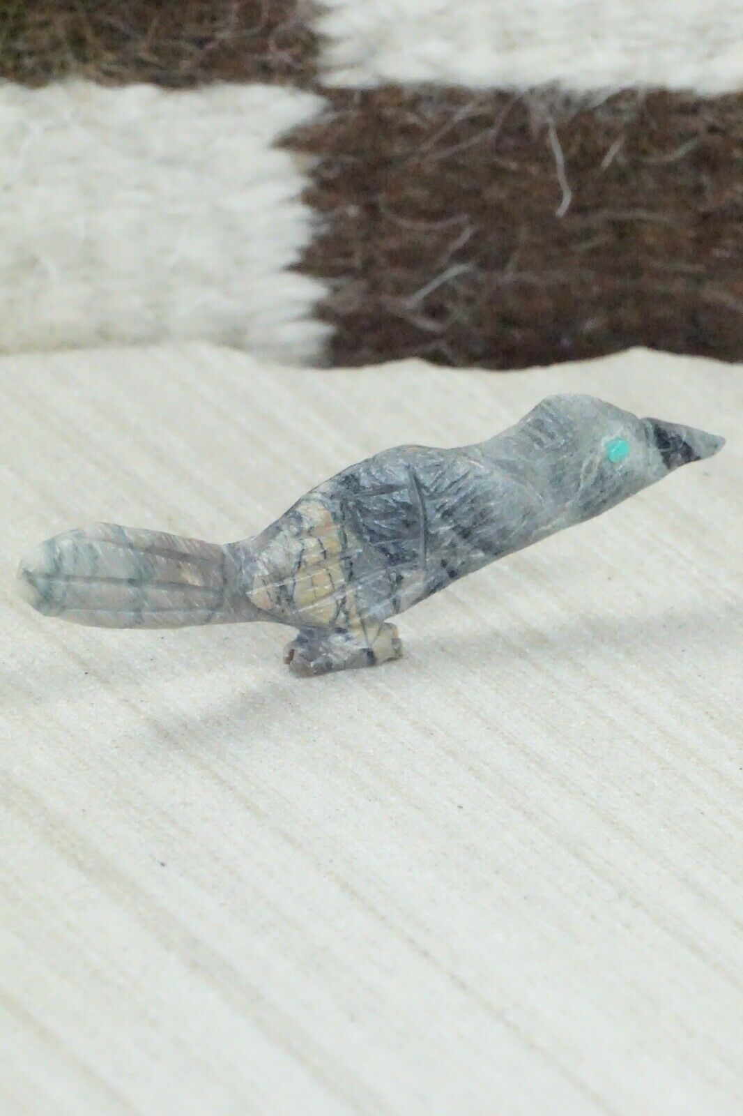 Road Runner Zuni Fetish Carving - Jonas Hustito