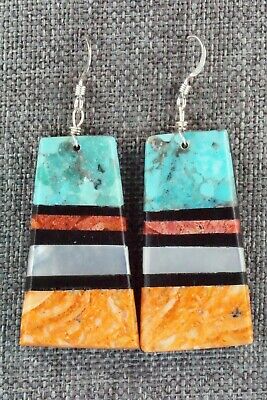 Multi Stone & Sterling Silver Earrings - Torevia Crespin