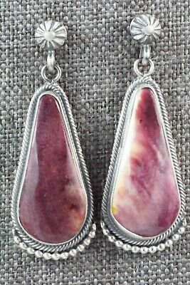 Spiny Oyster & Sterling Silver Earrings - Annie Spencer