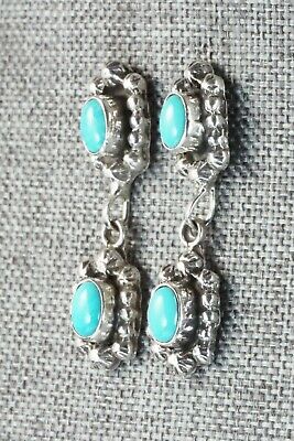 Turquoise & Sterling Silver Earrings - Loretta Smith