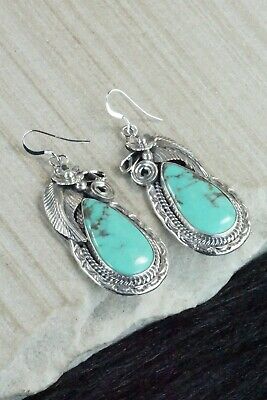 Turquoise & Sterling Silver Earrings - Davey Morgan