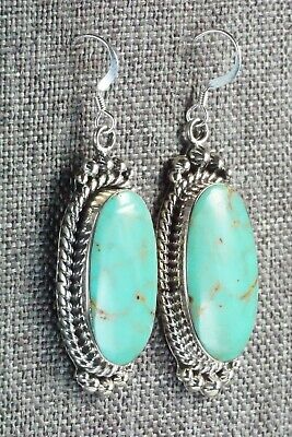 Turquoise & Sterling Silver Earrings - Greg Yazzie