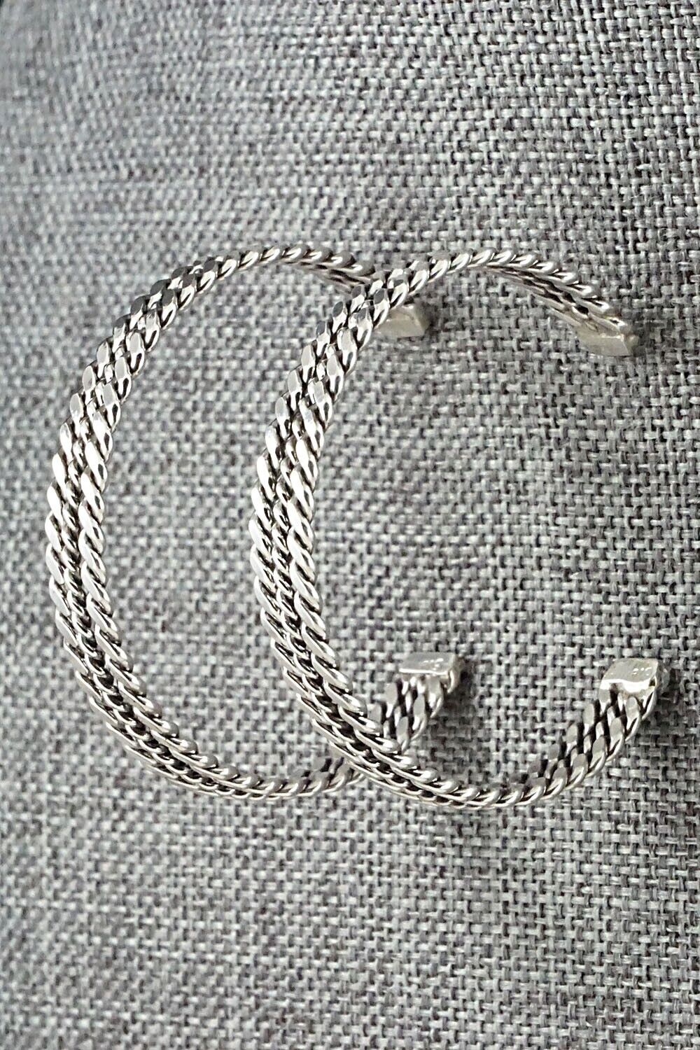 Sterling Silver Hoop Earrings - Elaine Tahe
