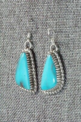 Turquoise & Sterling Silver Earrings - Alvin Joe
