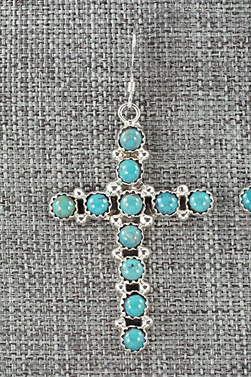 Turquoise and Sterling Silver Earrings - Roberta Begay