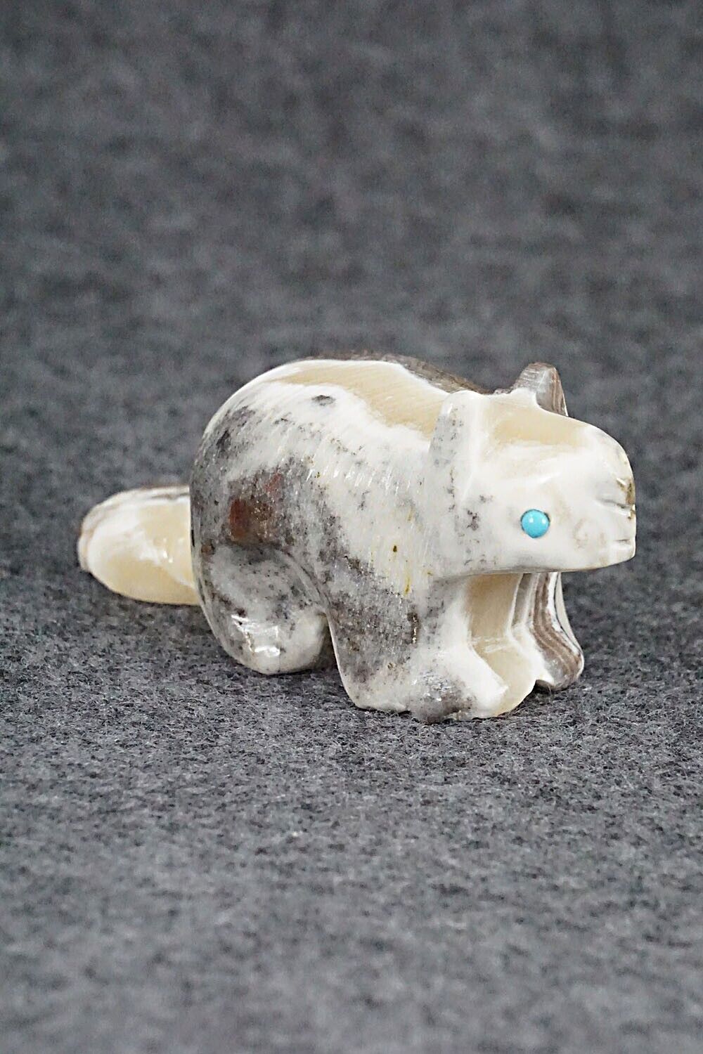Beaver Zuni Fetish Carving - Ronnie Lunasee