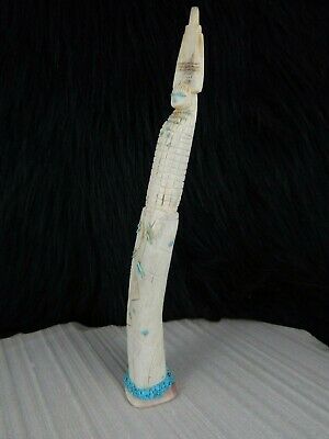 Corn Maiden Zuni Fetish Carving - Evertt Quam - Zuni Maiden Carving - High Lonesome Trading