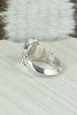 Spiny Oyster & Sterling Silver Ring - Andrew Vandever - Size 5.75