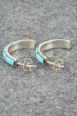 Turquoise & Sterling Silver Earrings - Antonio Duran