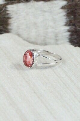 Spiny Oyster & Sterling Silver Ring - Robert Martinez - Size 7.25
