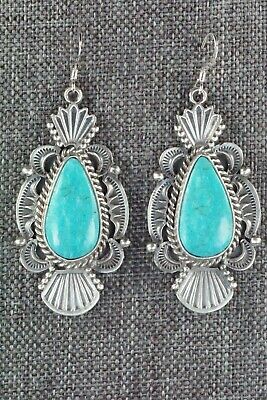 Turquoise & Sterling Silver Earrings - Michael Calladitto