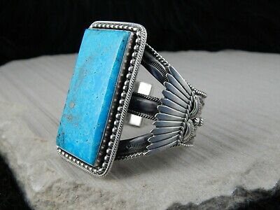 Navajo Turquoise & Sterling Silver Bracelet - Raymond Delgarito - High Lonesome Trading