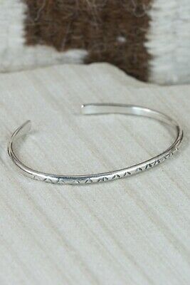 Navajo Sterling Silver Bracelet - Elaine Tahe