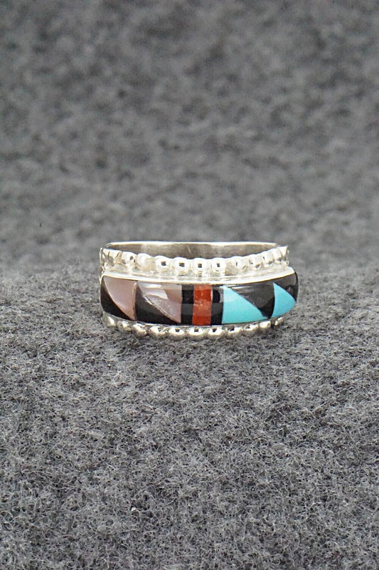 Multi Stone & Sterling Silver Ring - Rebecca Sheyka - Size 7